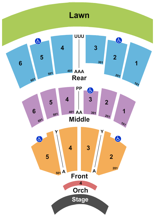 Constellation Brands Performing Arts Center  Seating Chart