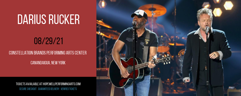 Darius Rucker at Constellation Brands Performing Arts Center tickets Darius Rucker at Constellation Brands Performing Arts Center