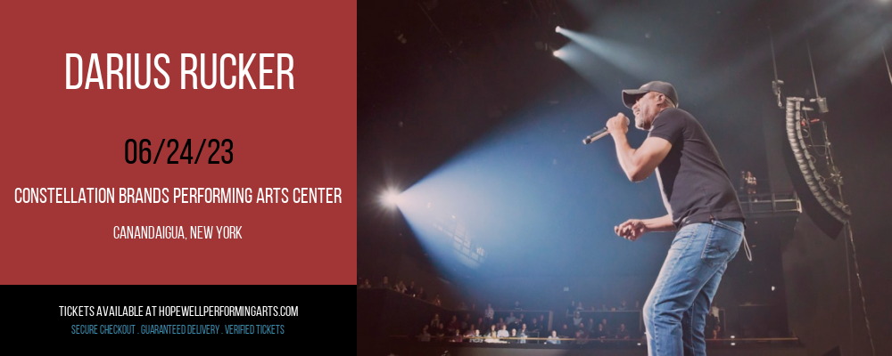 Darius Rucker at Constellation Brands Performing Arts Center tickets Darius Rucker at Constellation Brands Performing Arts Center