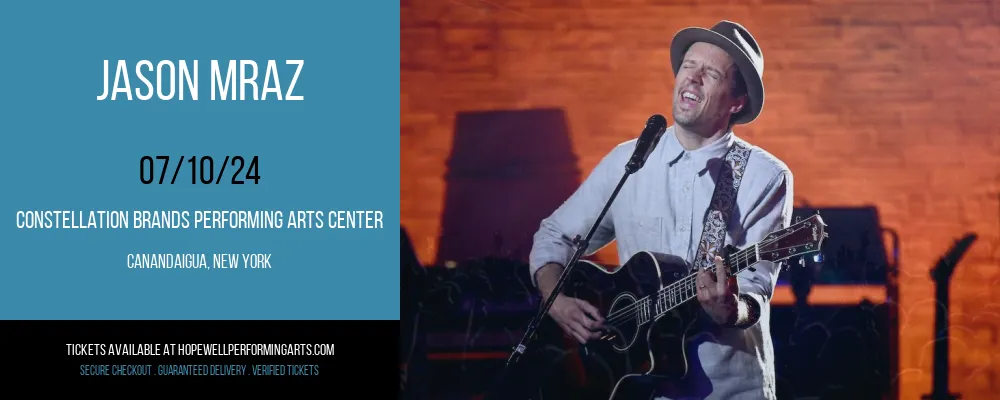 Jason Mraz at Constellation Brands Performing Arts Center