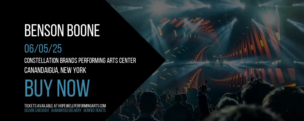 Benson Boone at Constellation Brands Performing Arts Center